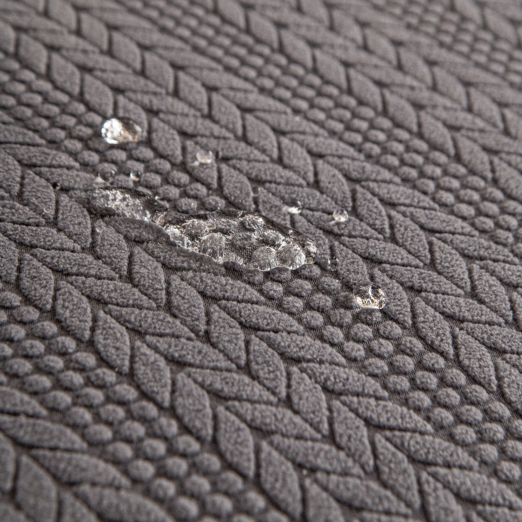 High Stretch Wheat Ear Embossed Textured Couch Slipcover, Water Repellent Sofa Cover