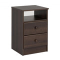 Astrid 2Drawer Nightstand, Espresso