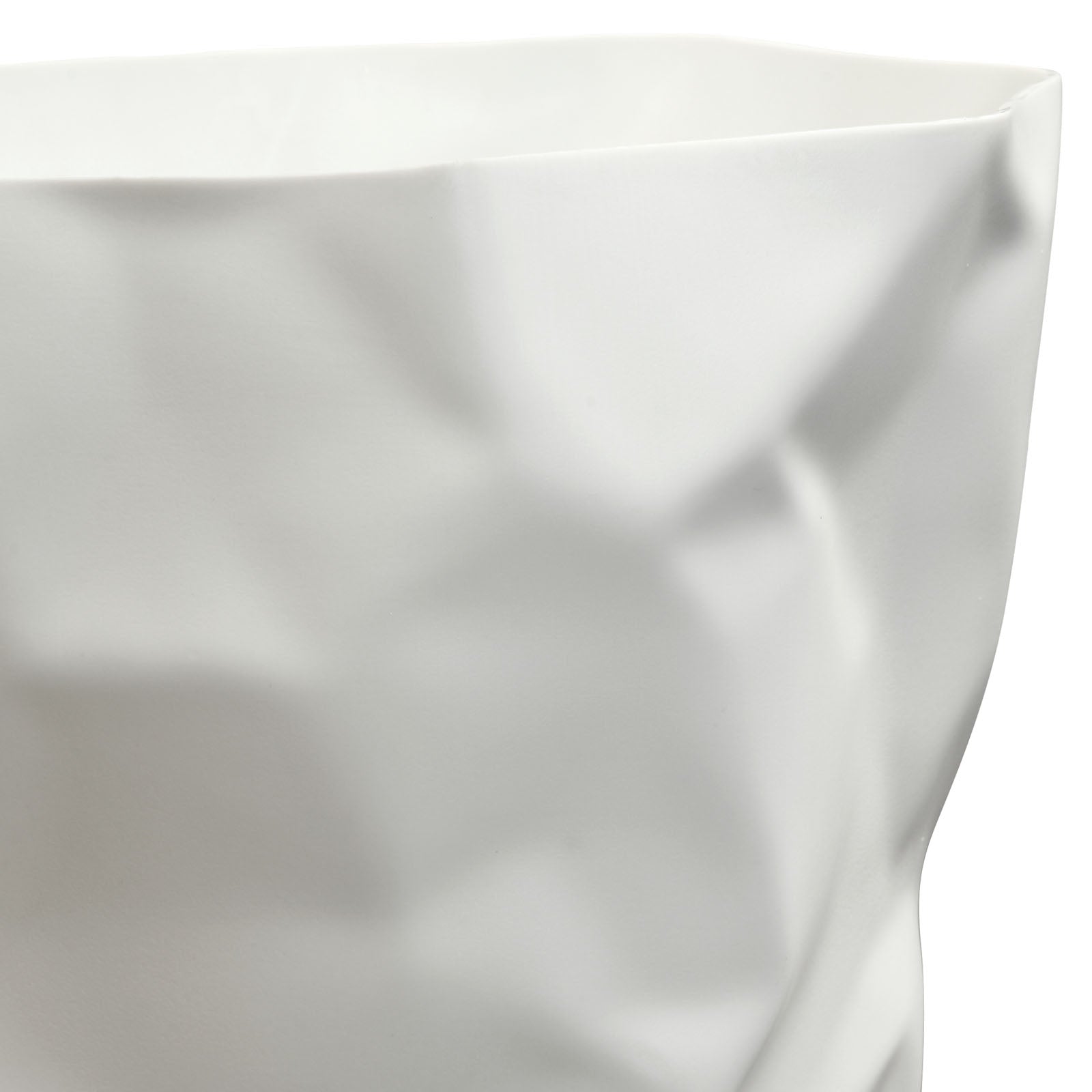 Modway Lava Trash Bin in White,12.5&quot; L x 11.5&quot; W x 11.5&quot; H
