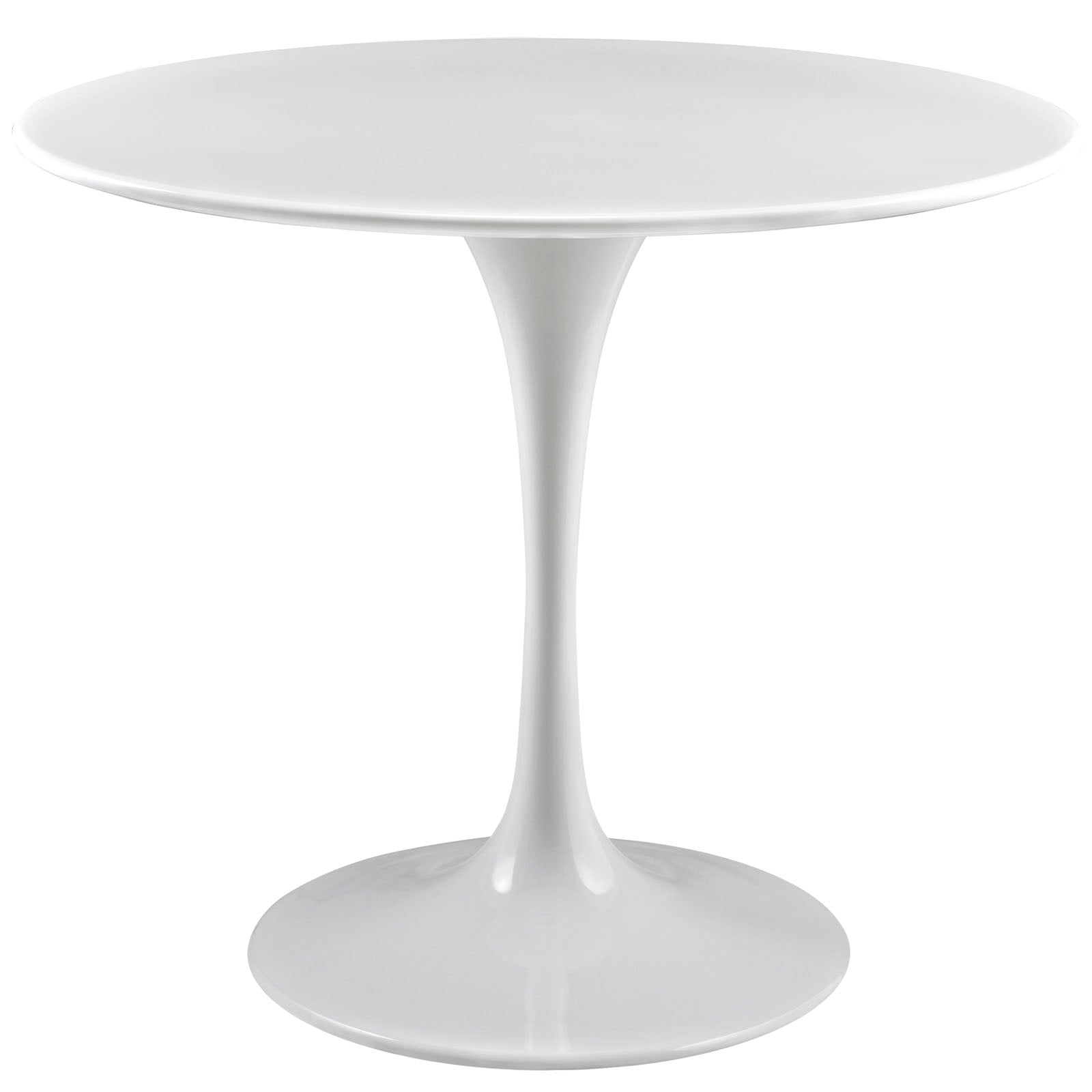 Lippa 36 Round Wood Top Dining Table - White