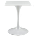 Lippa 24 Square Wood Top Dining Table - White