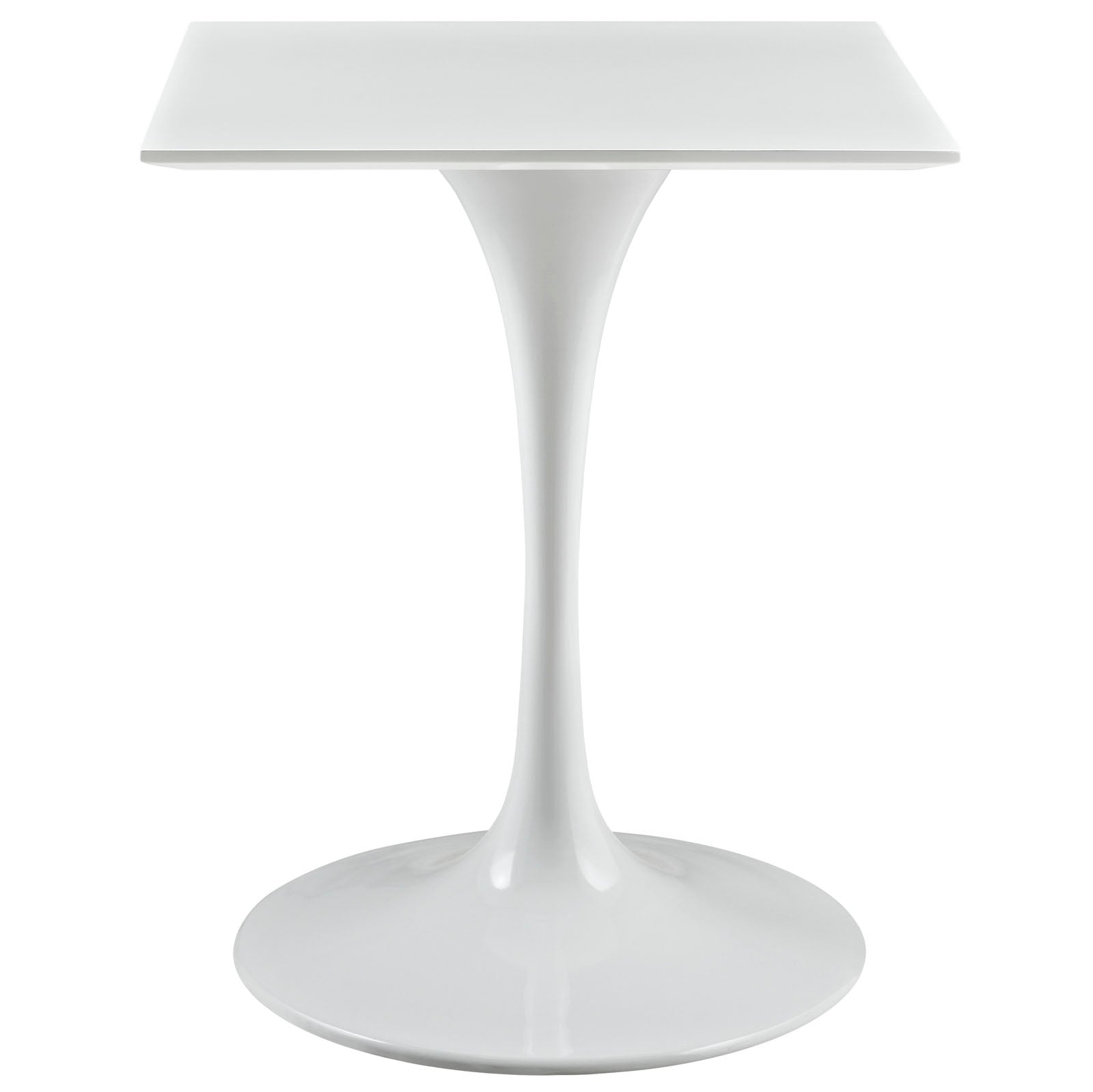 Lippa 24 Square Wood Top Dining Table - White