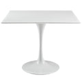Lippa 36 Square Wood Top Dining Table  White