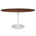 Lippa 60 Oval Walnut Dining Table  Walnut