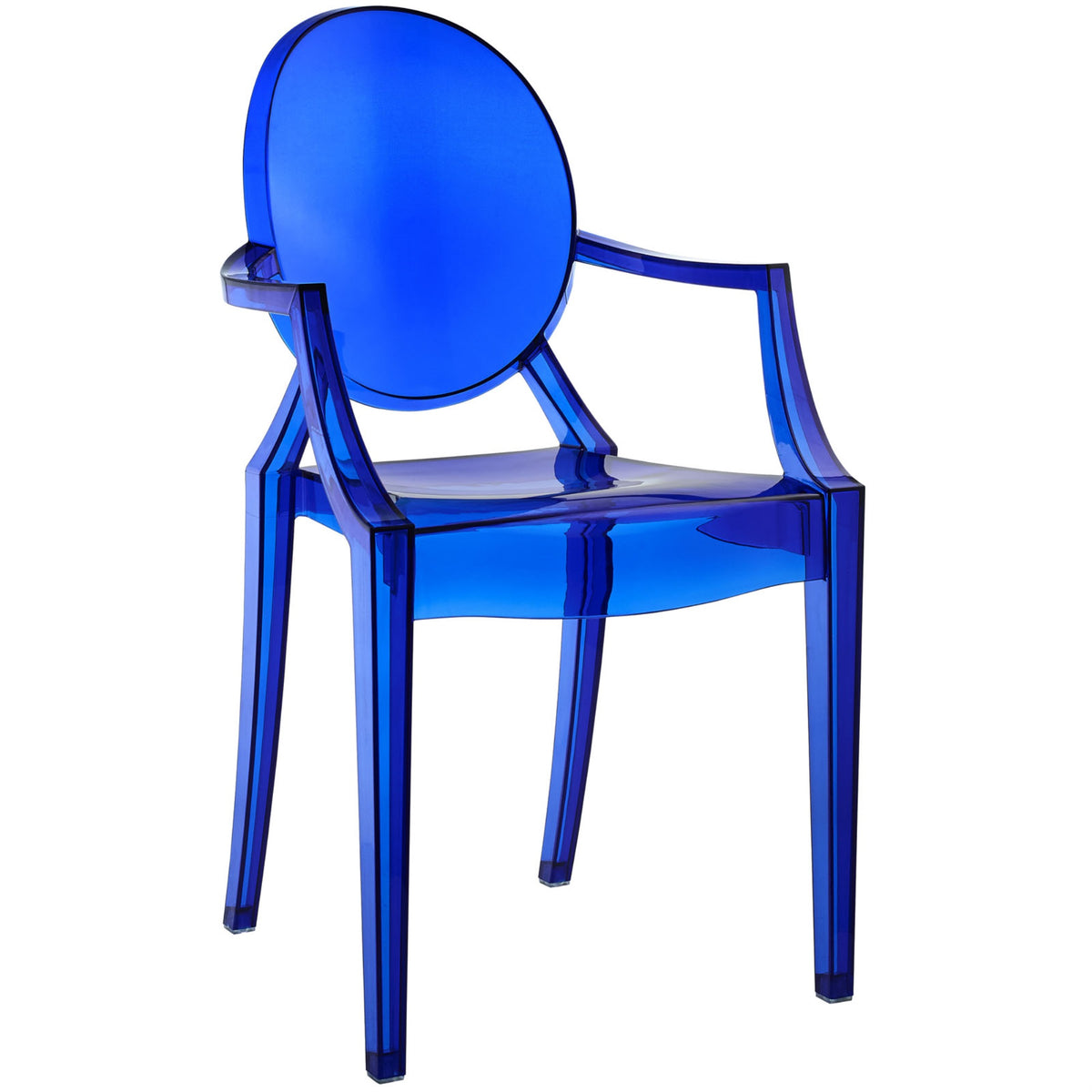 Casper Chair: Artistic and Elegant Dining Armchair for Indoor and Outdoor Spaces - Blue