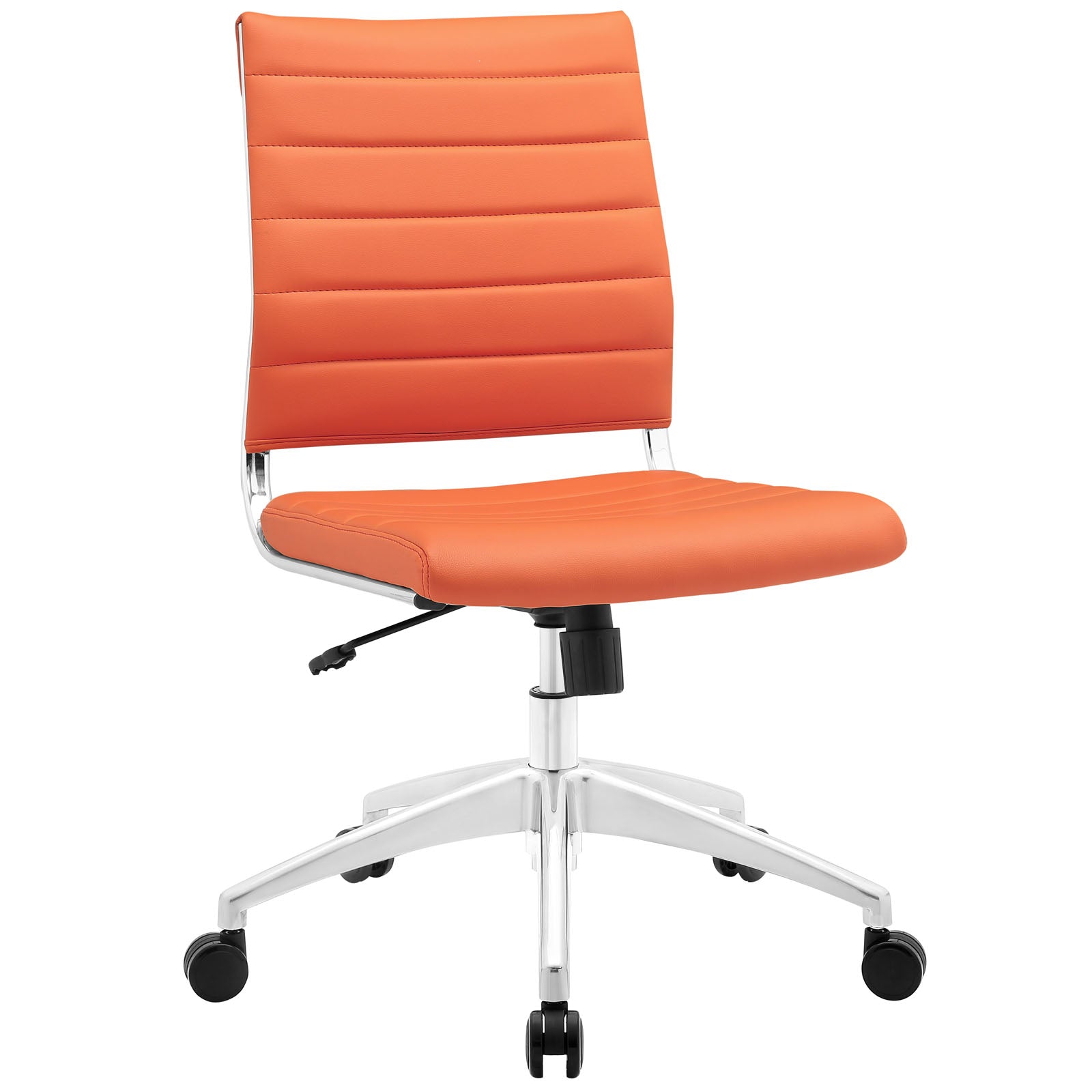 Jive Armless Mid Back Office Chair  Orange