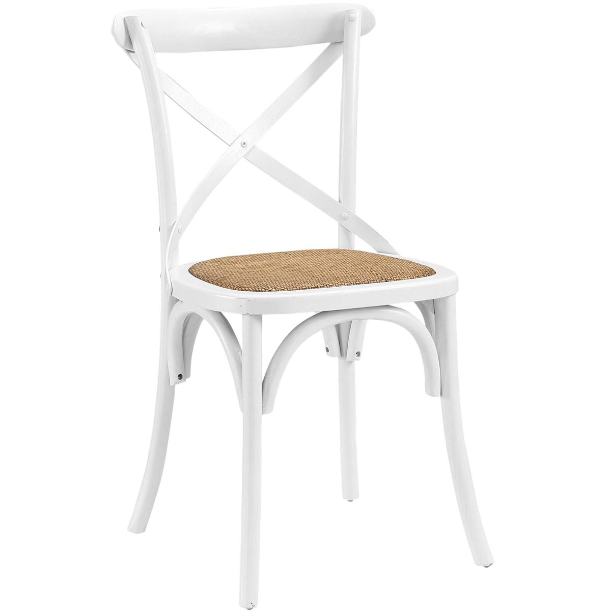 Rustic-Contemporary Dining Side Chair for Nostalgic Moments - Exposed Wooden Backrest, Tapered Legs - Fully Assembled - Ideal fo