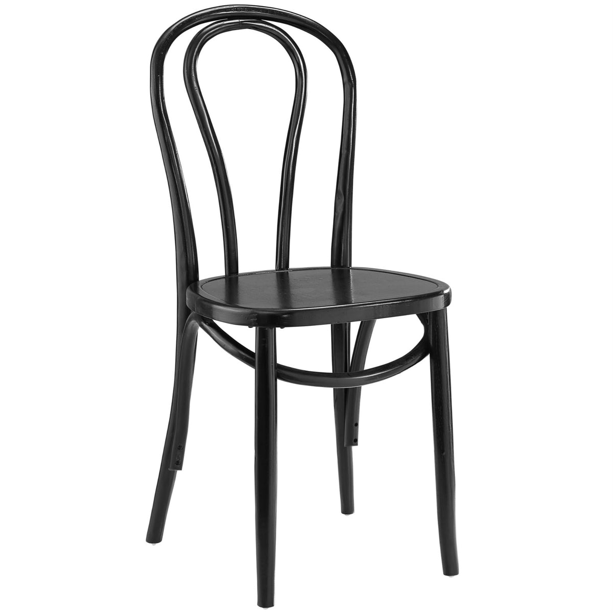 Timeless Charm: Eon Dining Chair - Vintage-Inspired, Elm Wood, Polyurethane Finish, Non-Marking Foot Glides, Fully Assembled. Pe