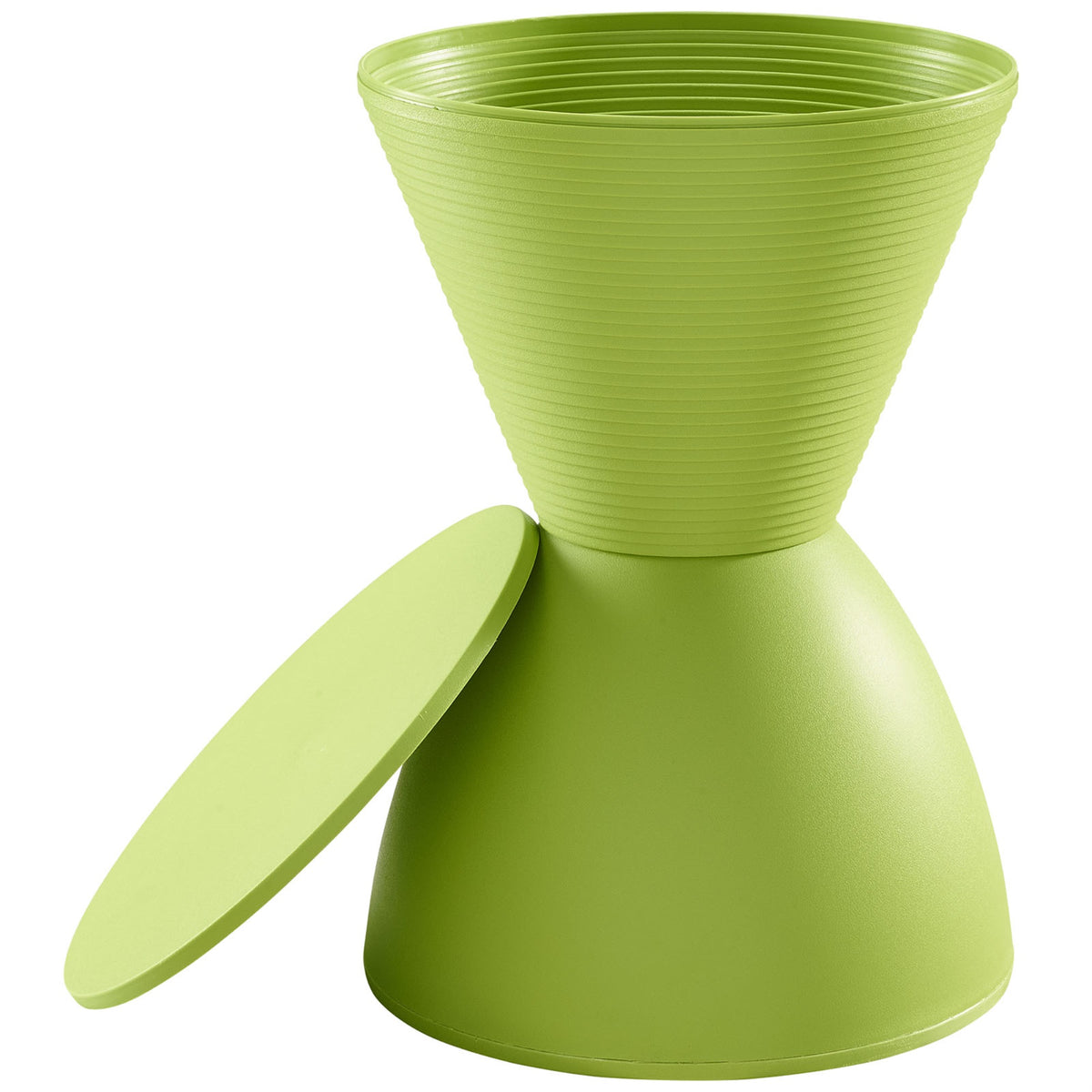 Ripples Haste Stool: Versatile, Durable, and Stylish Accent Piece for Indoor and Outdoor Areas - Green