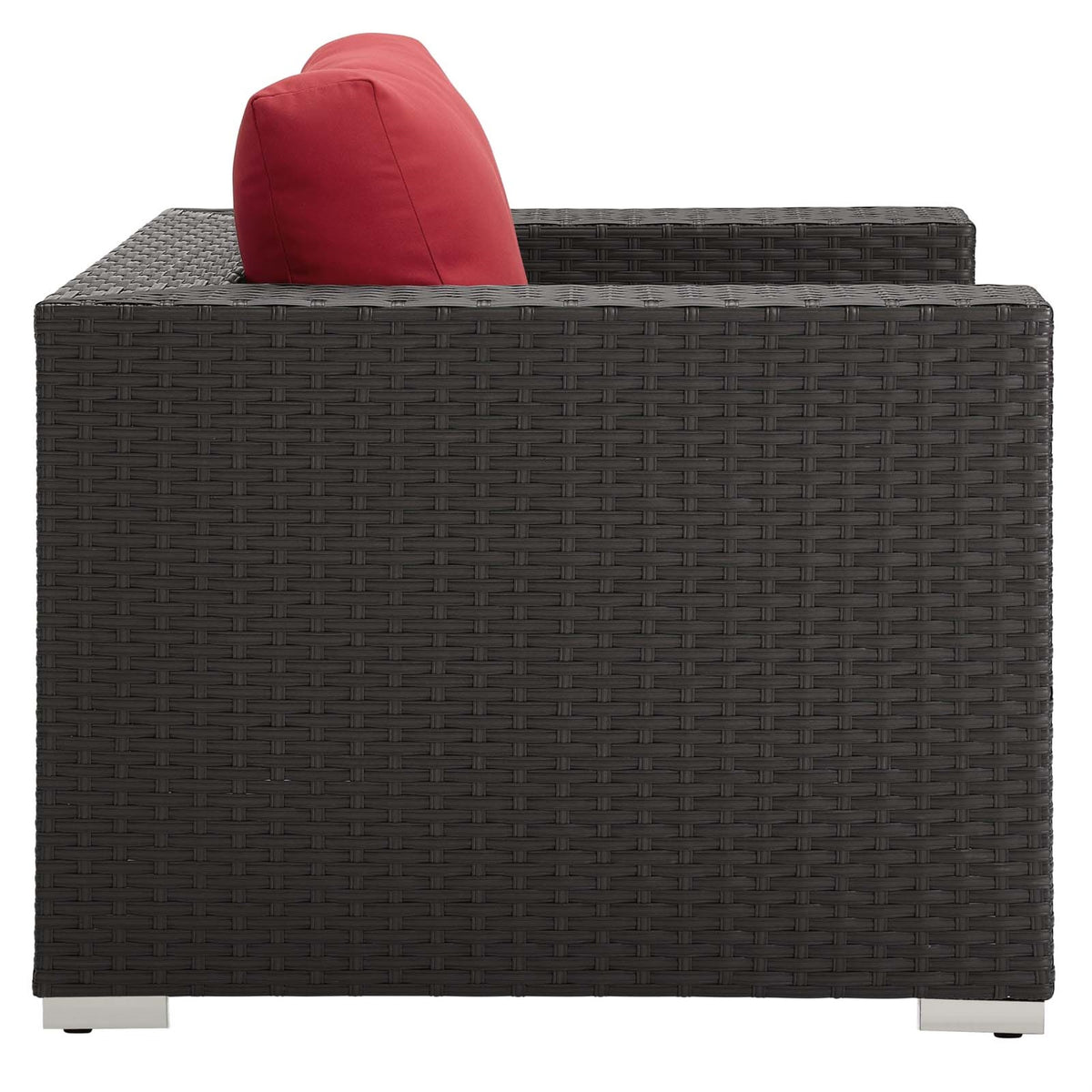 Sojourn Outdoor Patio Arm Chair - Sturdy Seating with Sunbrella Cushions, UV Protection, and Aluminum Frame