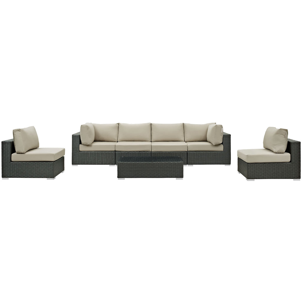 Modway Lily Tufted Faux Leather Upholstered Full Headboard in Brown