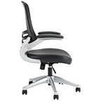 Modway Attainment Mesh Back and Vinyl Seat Modern Office Chair in Black