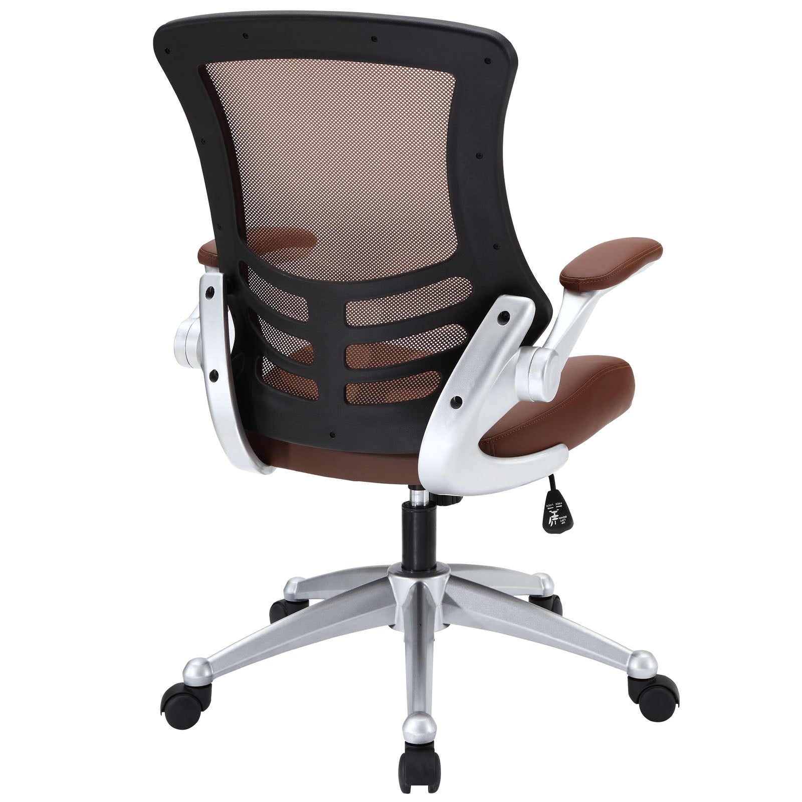 Modway Attainment Mesh Vinyl Modern Office Chair in Tan