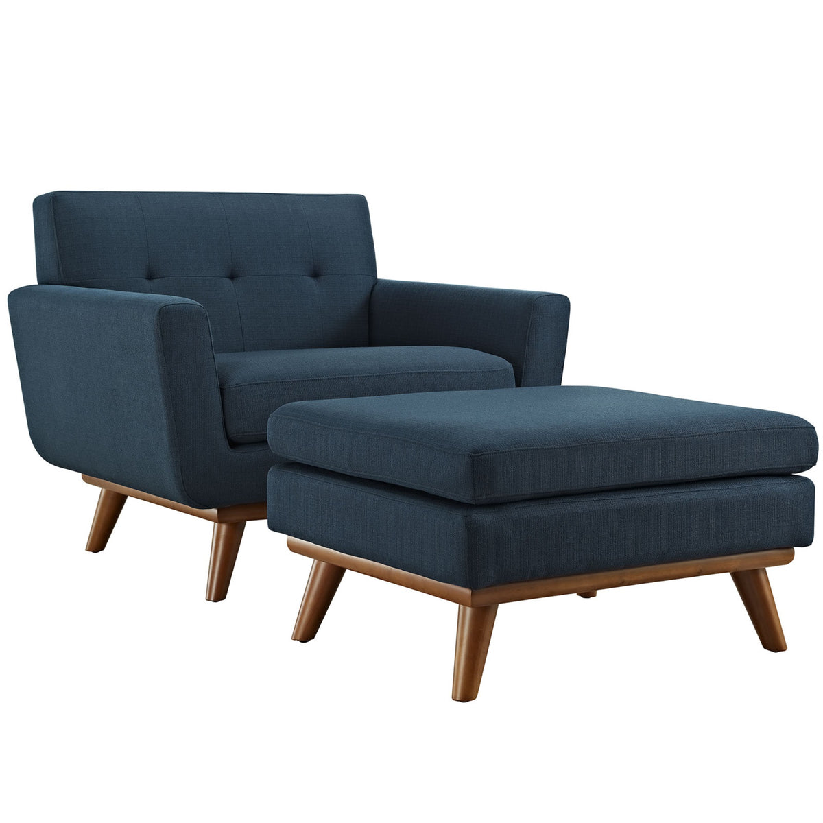 Engage Living Room Set - Gently Curved Design, Dual Cushions, Solid Frame - Perfect for Lounging, Conversations, and Relaxation
