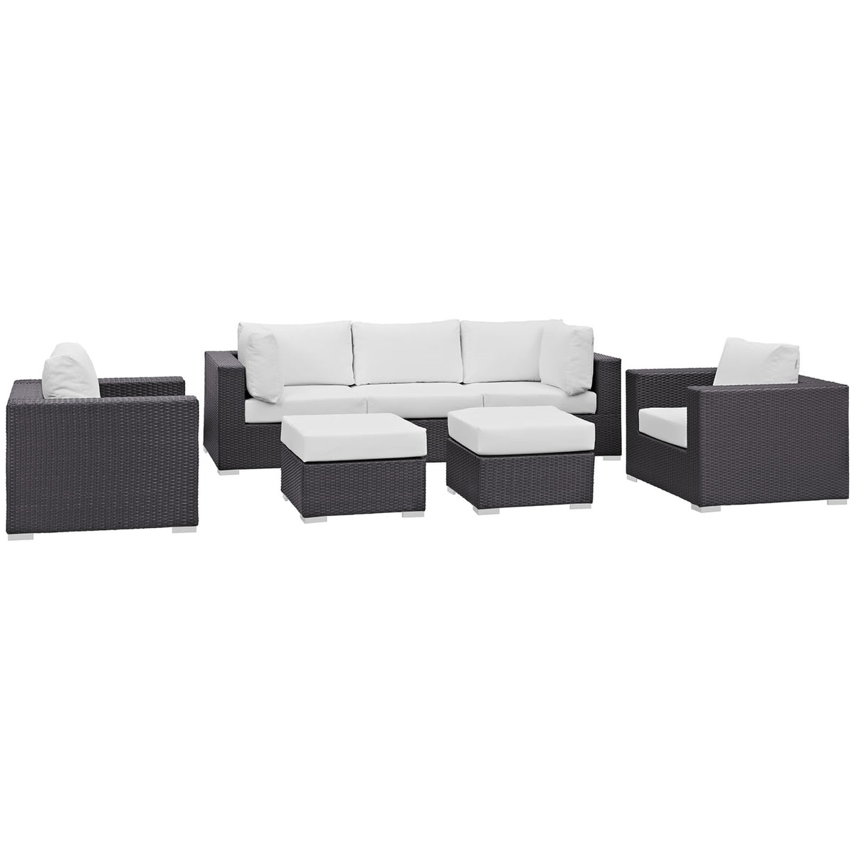Convene Outdoor Sectional Set - Synthetic Rattan, Weather-Resistant Cushions, Flexible & Stylish Patio Furniture
