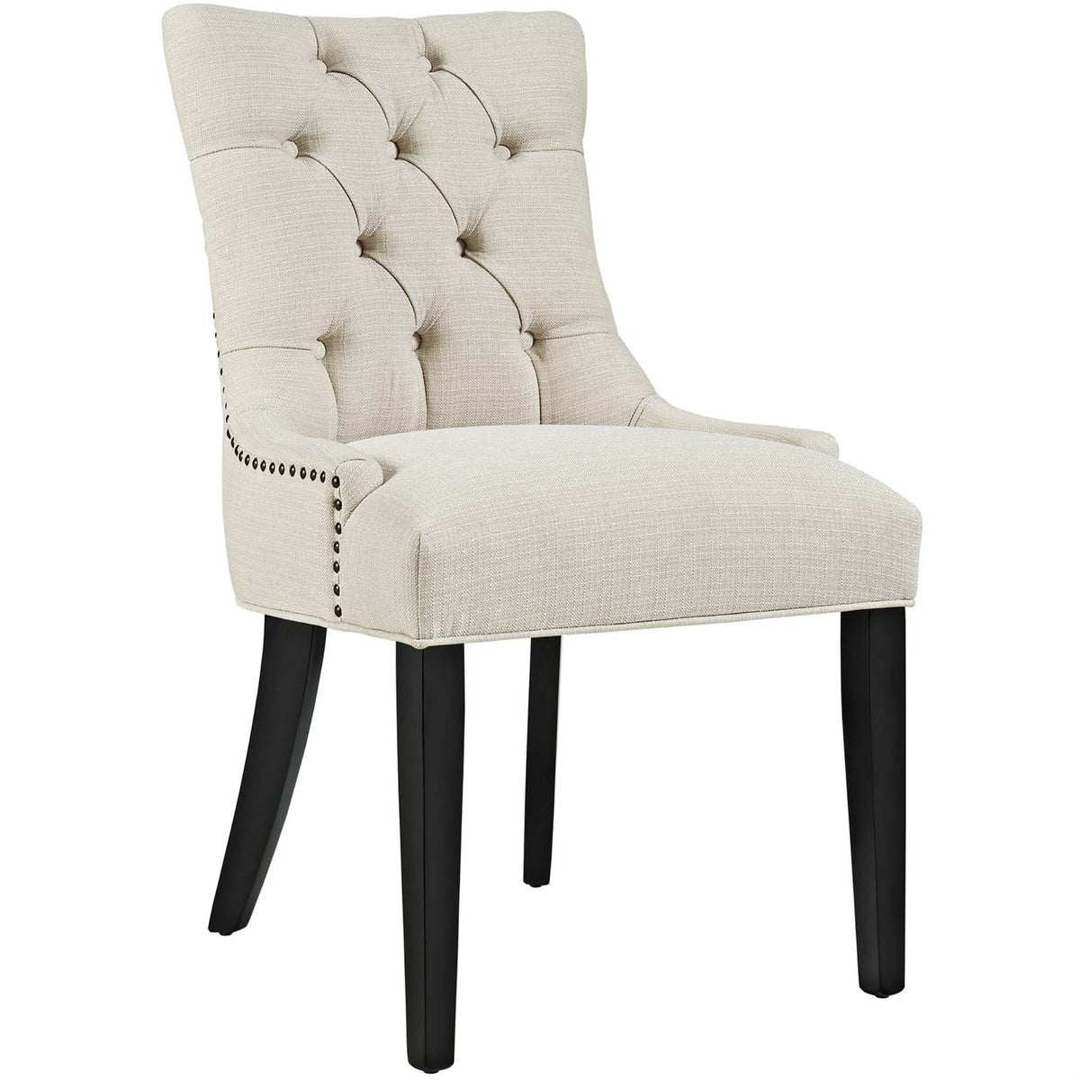 Regent Tufted Button Upholstered Fabric Parsons Dining Chair - Elegant and Comfortable Chair for Dining, Living Rooms, and Offic