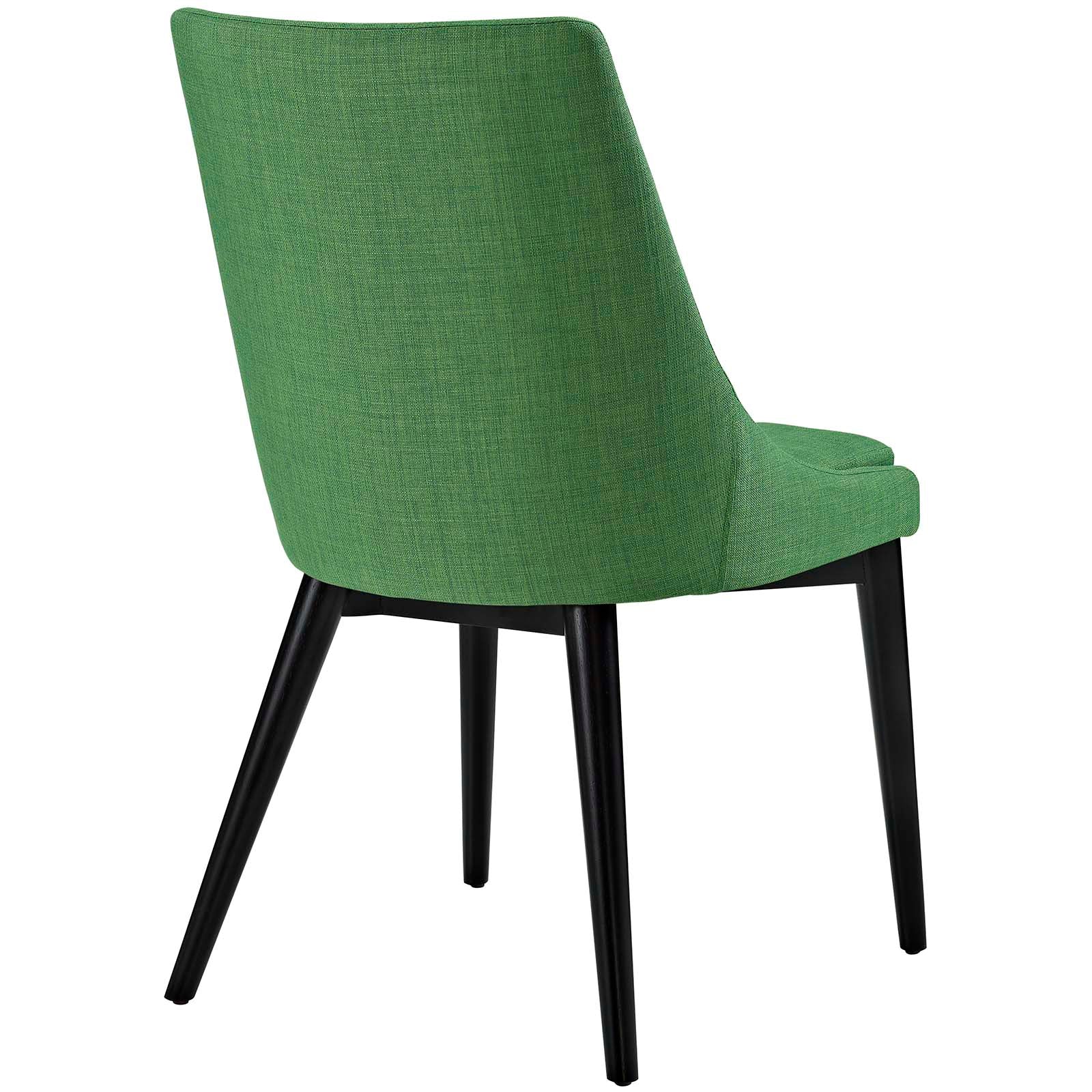 Modway Viscount Mid-Century Modern Upholstered Fabric Kitchen and Dining Room Chair in Kelly Green