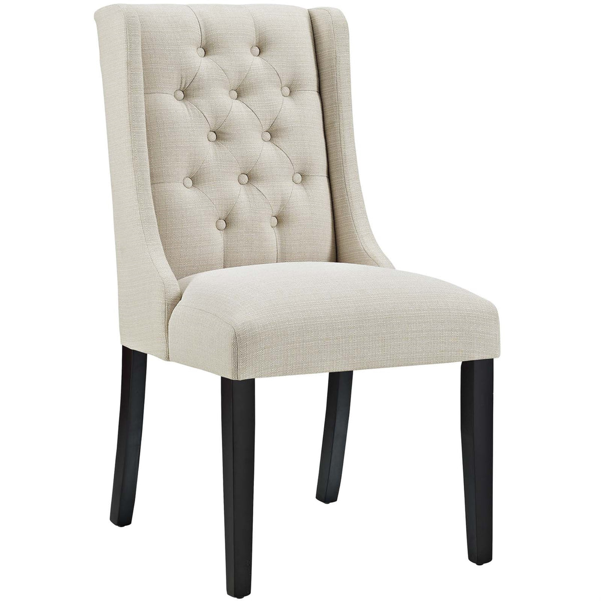 Baronet Exquisite Button Tufted Dining Chair - Opulent & Sophisticated, Solid Wood Frame, Plush Foam Padding, Premium Fabric Uph
