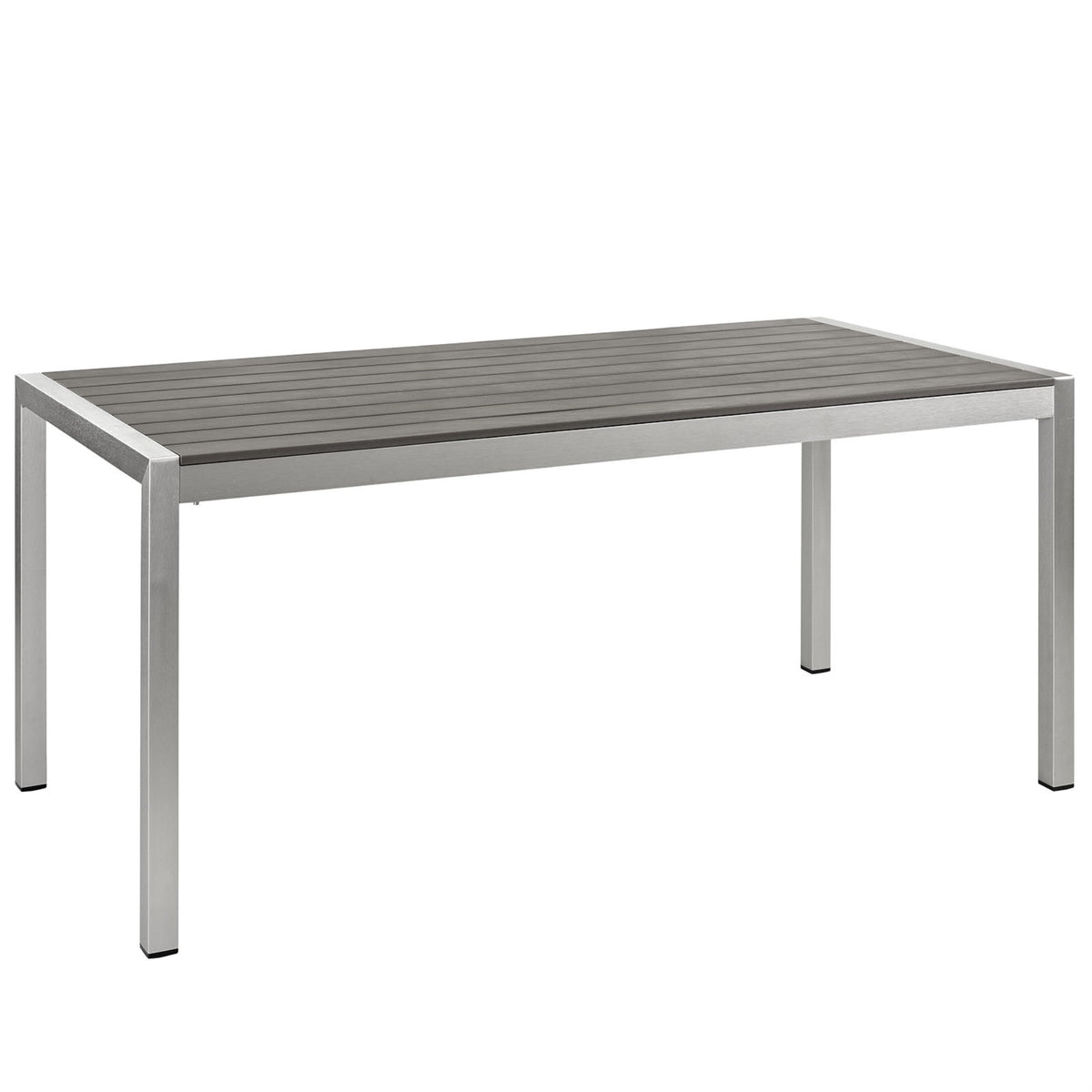 Shore Outdoor Patio Dining Table - Durable & Stylish Aluminum Frame - Sleek Modern Design - Perfect for Casual Gatherings - Vers