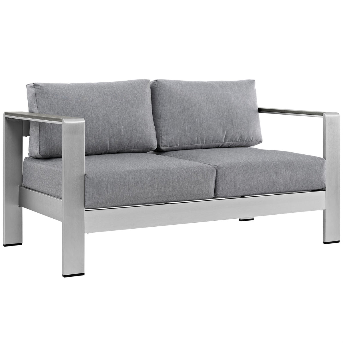Shore Outdoor Patio Loveseat - Durable Aluminum Frame, Weather-resistant Fabric, Stylish and Reliable - Set includes one Lovesea