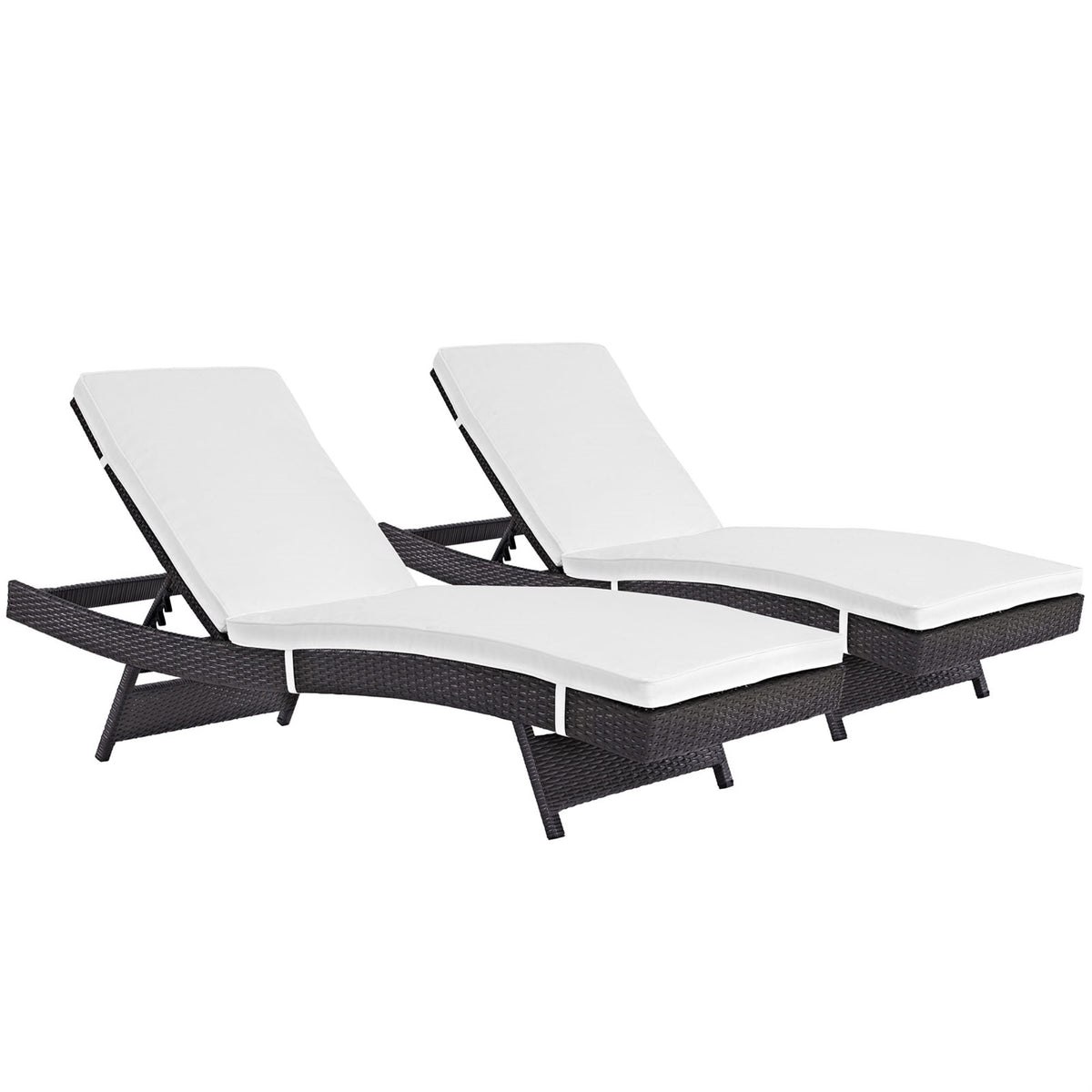 Convene Outdoor Sectional: Durable Rattan Lounge Chair Set - All-Weather Cushions, Easy Rearrangement - Perfect for Patio, Backy