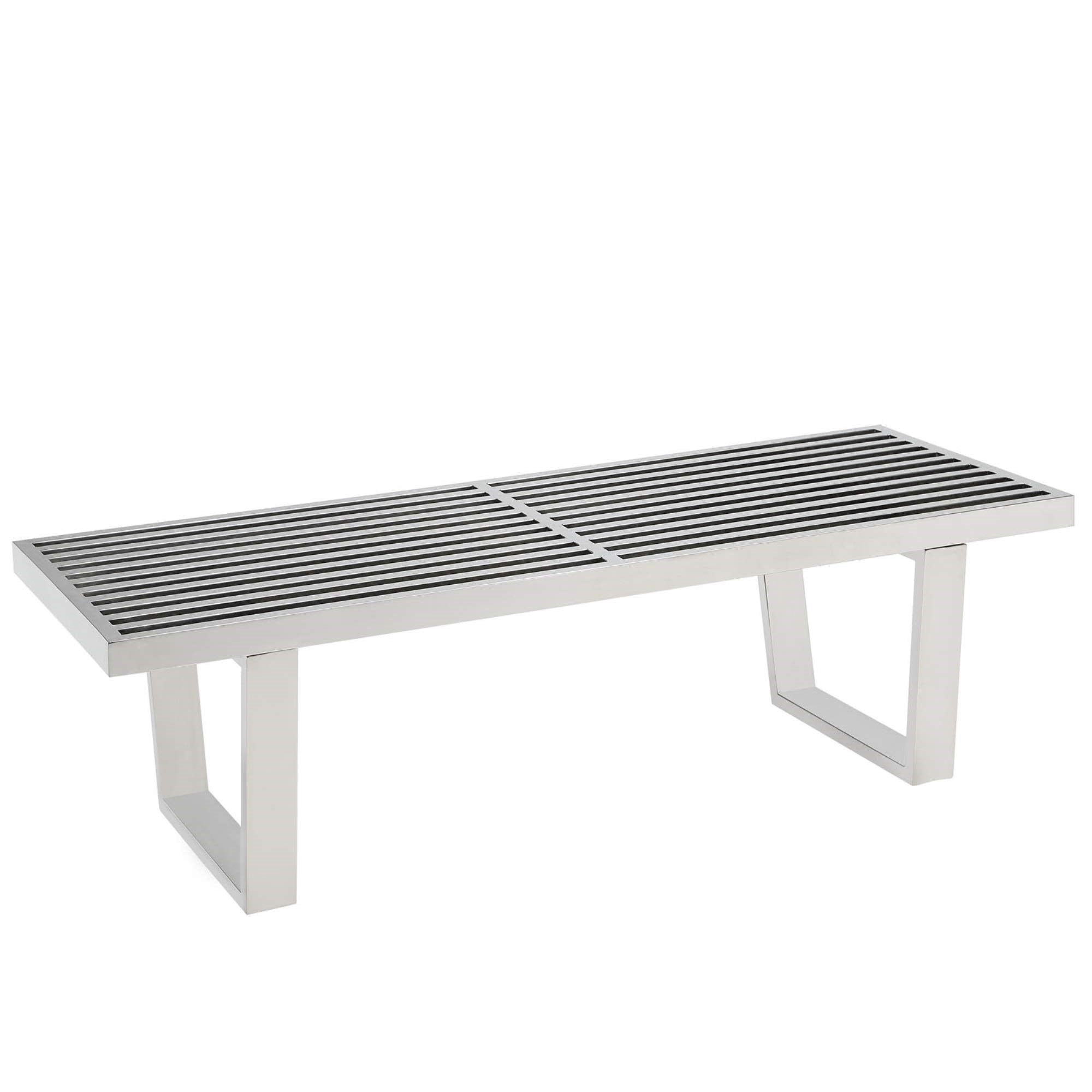 Yardlio Versatile Sauna Bench | Stainless Steel | Contemporary Design | Slotted Surface