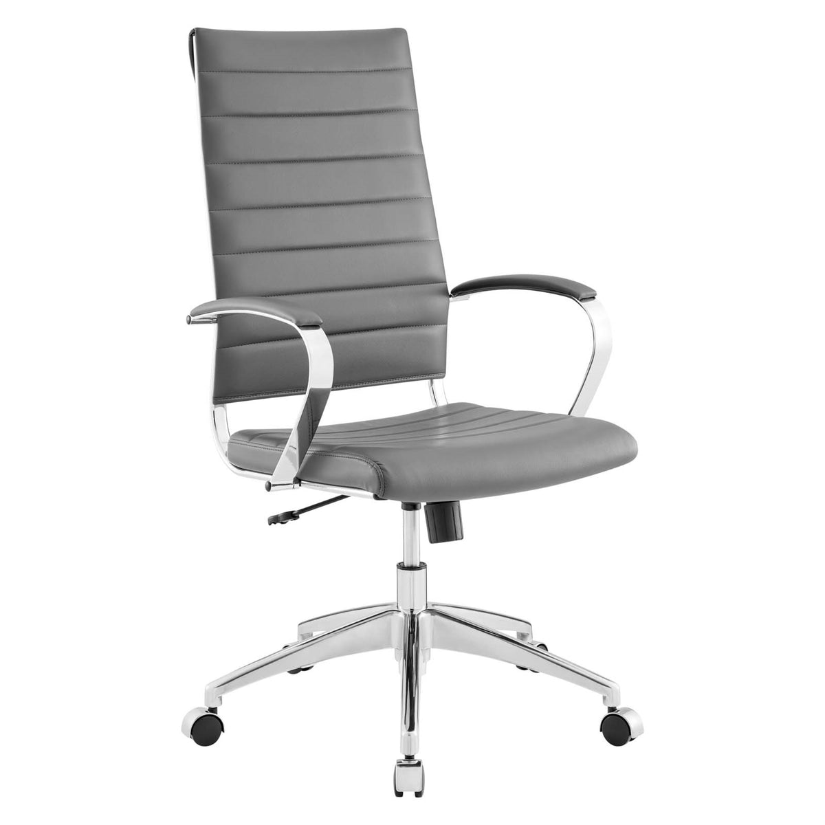 Jive Highback Executive Office Chair - Stylish & Functional, Ribbed Vinyl Back, Comfortable Seating, 90-Degree Wrist Angling, Ch