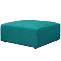 Mingle Fabric Ottoman  Teal
