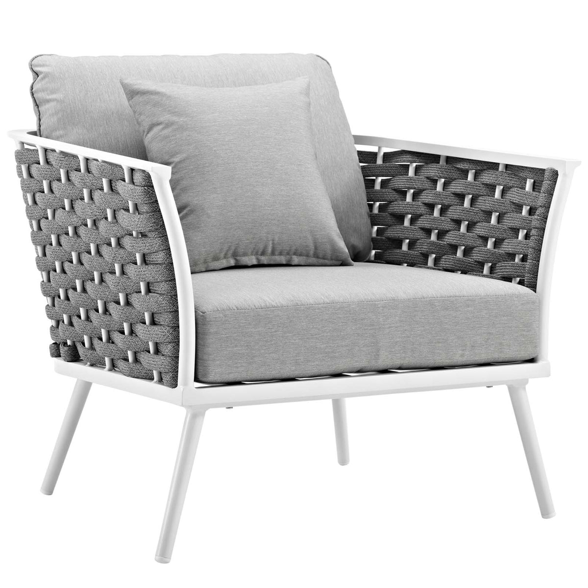 Stance Outdoor Patio Furniture Collection: Modern Design, Waterproof Cushions, Durable Aluminum Frame. Perfect for Outdoor Relax