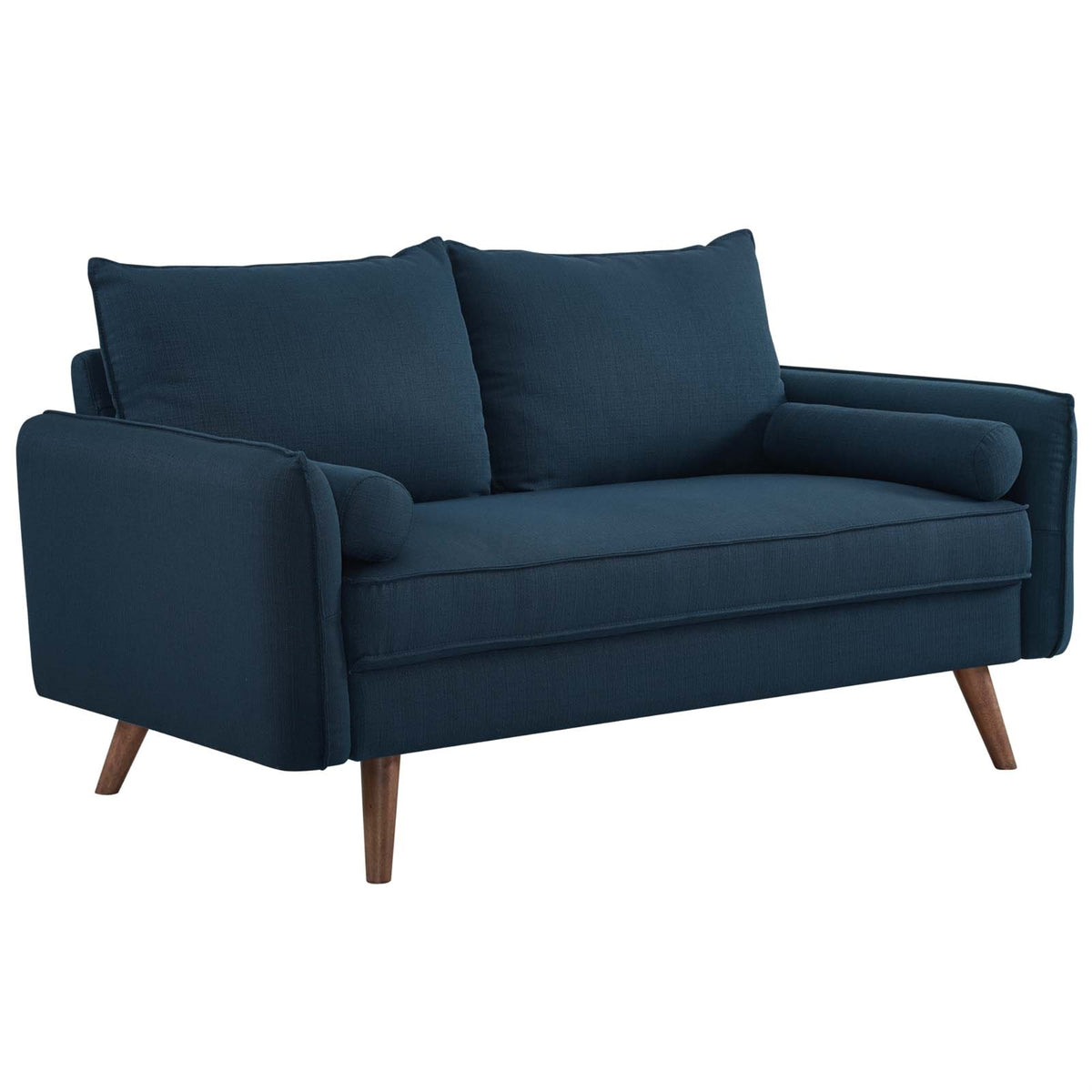 Revive Upholstered Fabric Loveseat - Comfortable & Stylish Lounge Spot for Your Home or Apartment