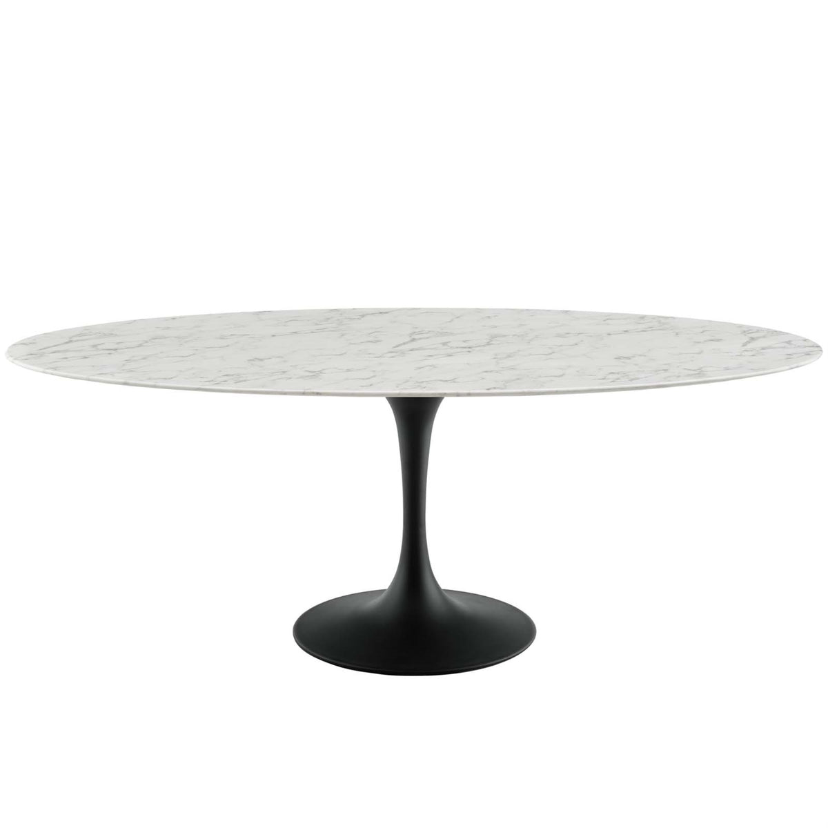 Lippa 78'' Oval Dining Table - Iconic Modern Design, Scratch-Resistant Finish, Perfect for Contemporary Homes