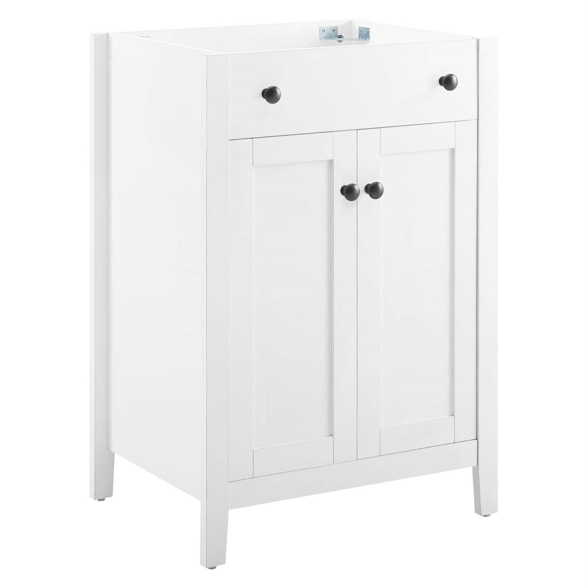 Nantucket 24'' Bathroom Vanity Cabinet (Sink Basin Not Included) White