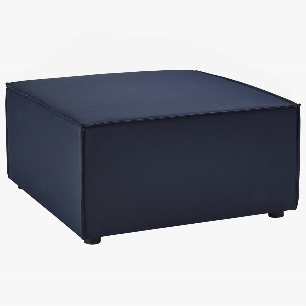 Outdoor Patio Saybrook Upholstered Sectional Sofa Ottoman - Enhance Comfort & Contemporary Appeal - All-Weather Construction - W