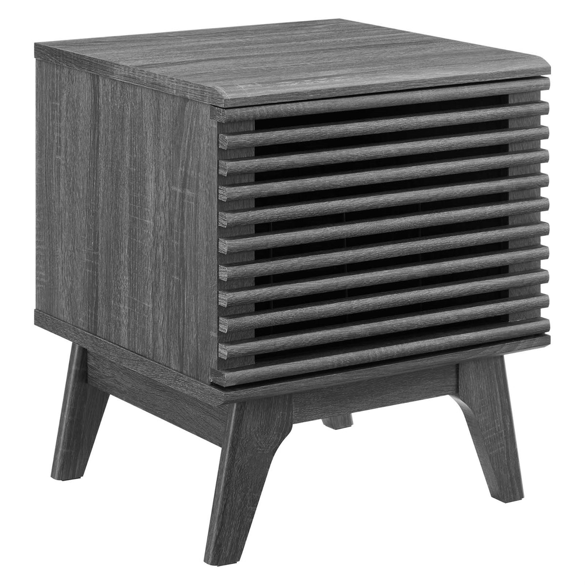 'Stylish and Durable Walnut Vinyl Record Display Stand with Ample Storage''