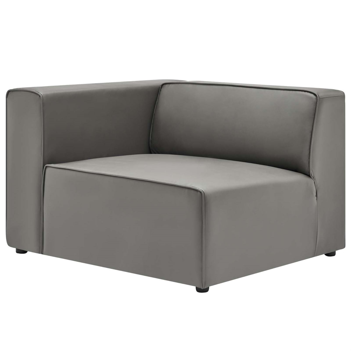 Mingle Vegan Leather Left-Arm Chair - Ultimate Comfort, Spacious Design, Dense Foam Padding, Adjustable, Vegan Leather Upholster