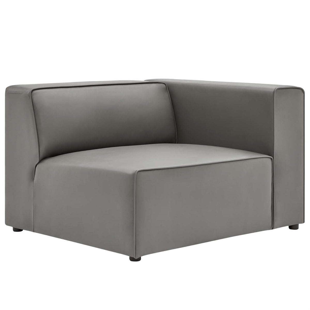 Mingle Vegan Leather Right-Arm Chair - Ultimate Comfort & Style, Spacious Seating, Dense Foam Padding, Adjustable, Vegan Leather