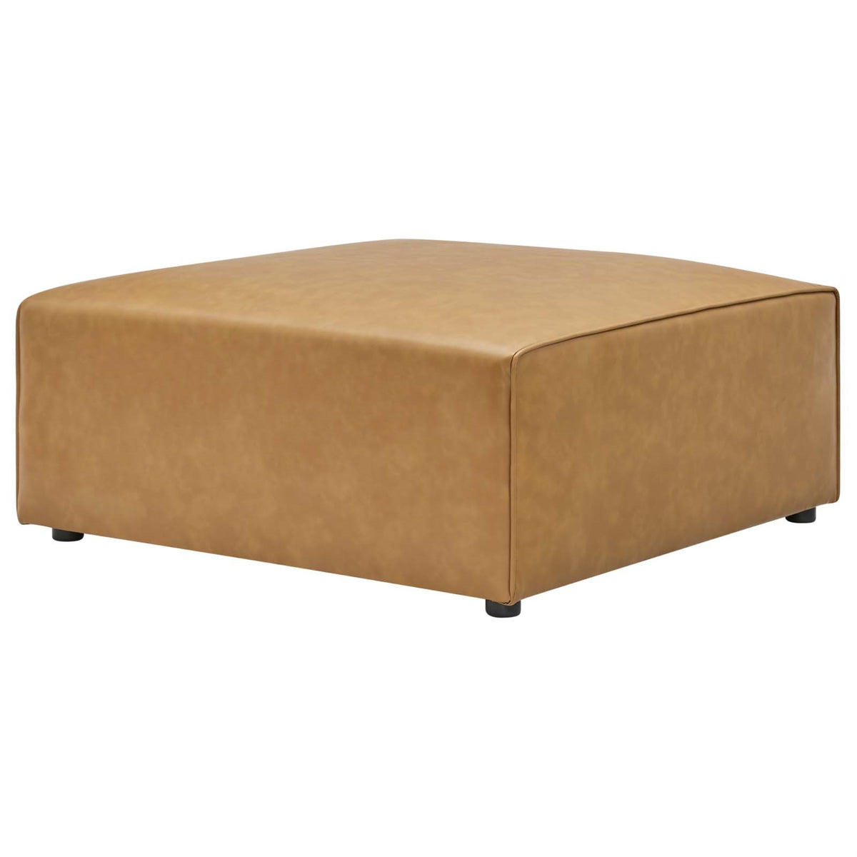 Mingle Vegan Leather Ottoman - Ultimate Comfort & Style, Spacious & Visually Appealing, Dense Foam Padding, Adjustable Position,