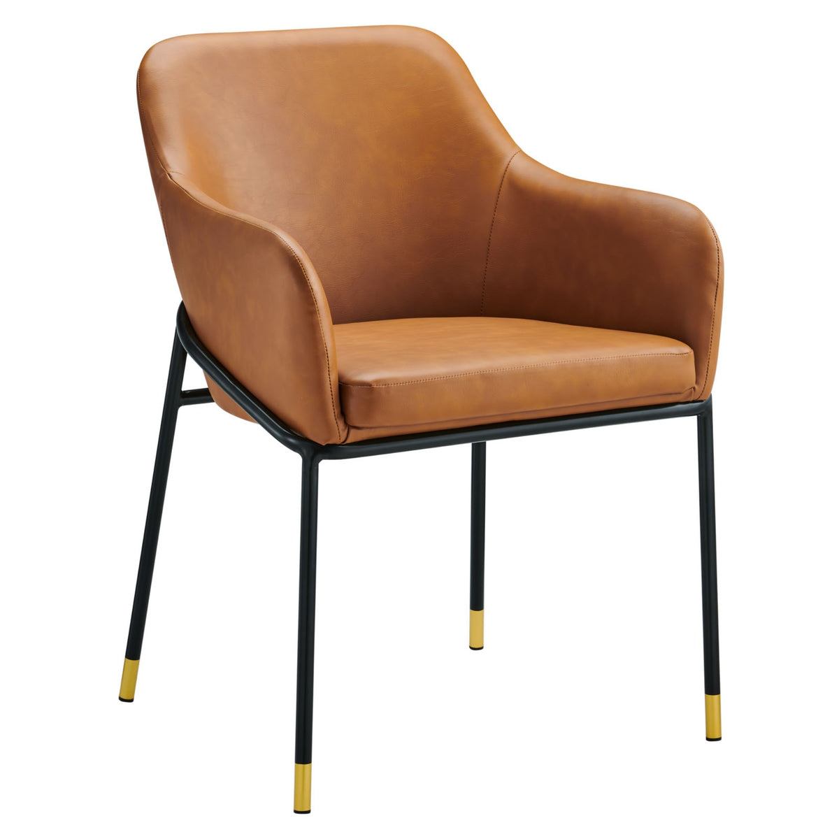 Jovi Vegan Leather Dining Armchair: Stylish, Versatile, and Comfortable