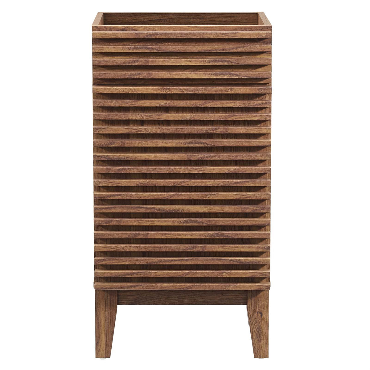 Ergode 18'' Vanity Cabinet - Mid-Century Aesthetics, Durable Frame, Adjustable Shelf, Soft-Close Door. Sink Basin Not Included.