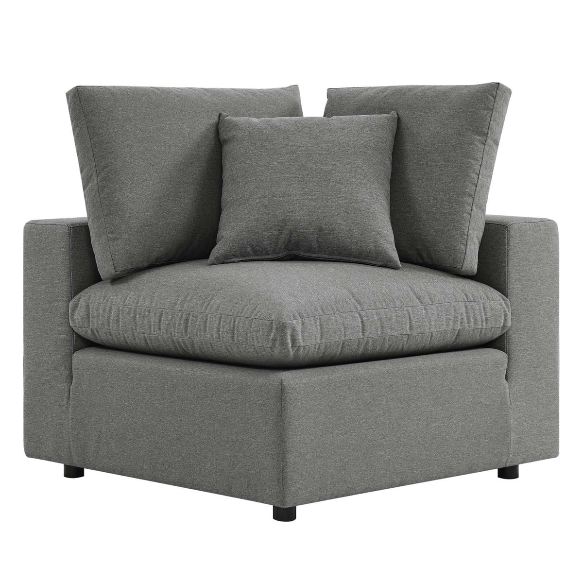 Ergode Outdoor Patio Corner Chair - Sleek Design, Plush Comfort, Water-Repellent Cushions - Perfect for Relaxation and Entertain