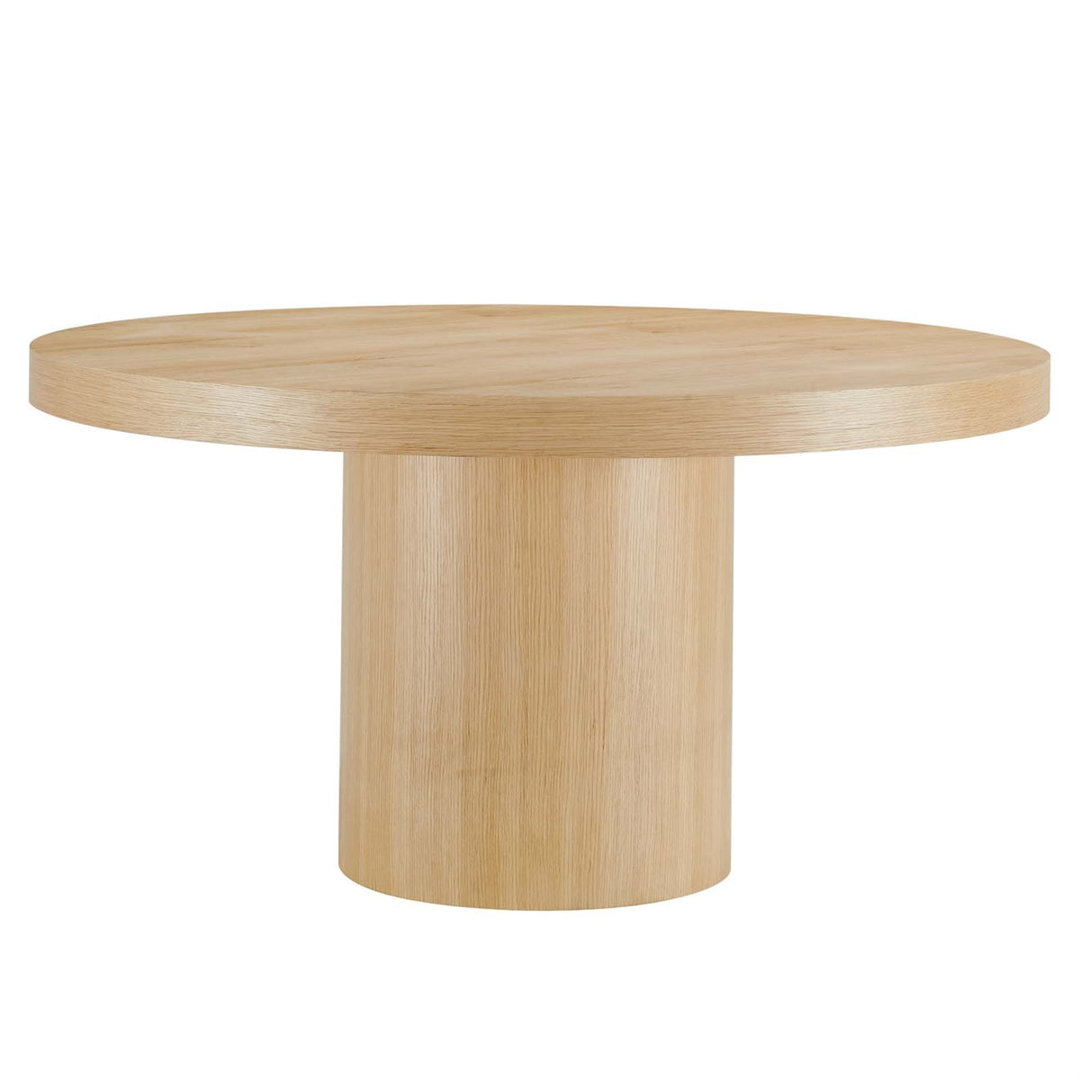 Ergode 60'' Dining Table - Elegant Wood Grain Veneer - Seats 6 - Non-Marking Foot Pads - Supports 330 lbs - Includes 1 Table