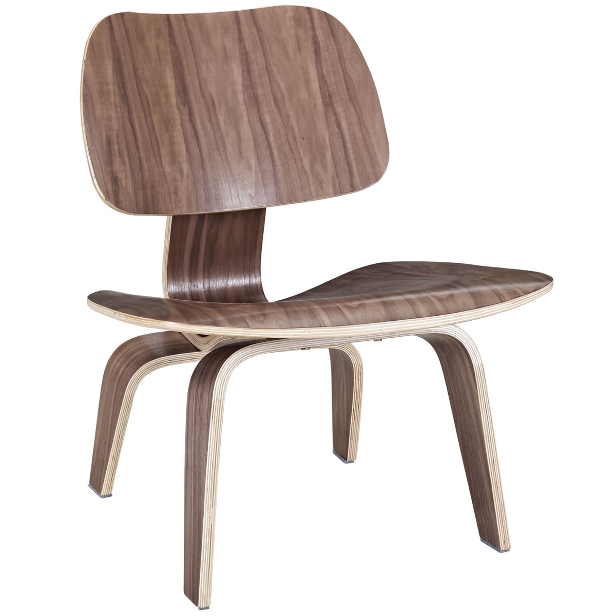 Molded Plywood Fathom Lounge Chair - Comfortable, Ergonomic Seating, Lightweight Veneer, Natural Rubber Shock Mounts, Timeless D