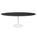 Lippa 78 Oval Artificial Marble Dining Table