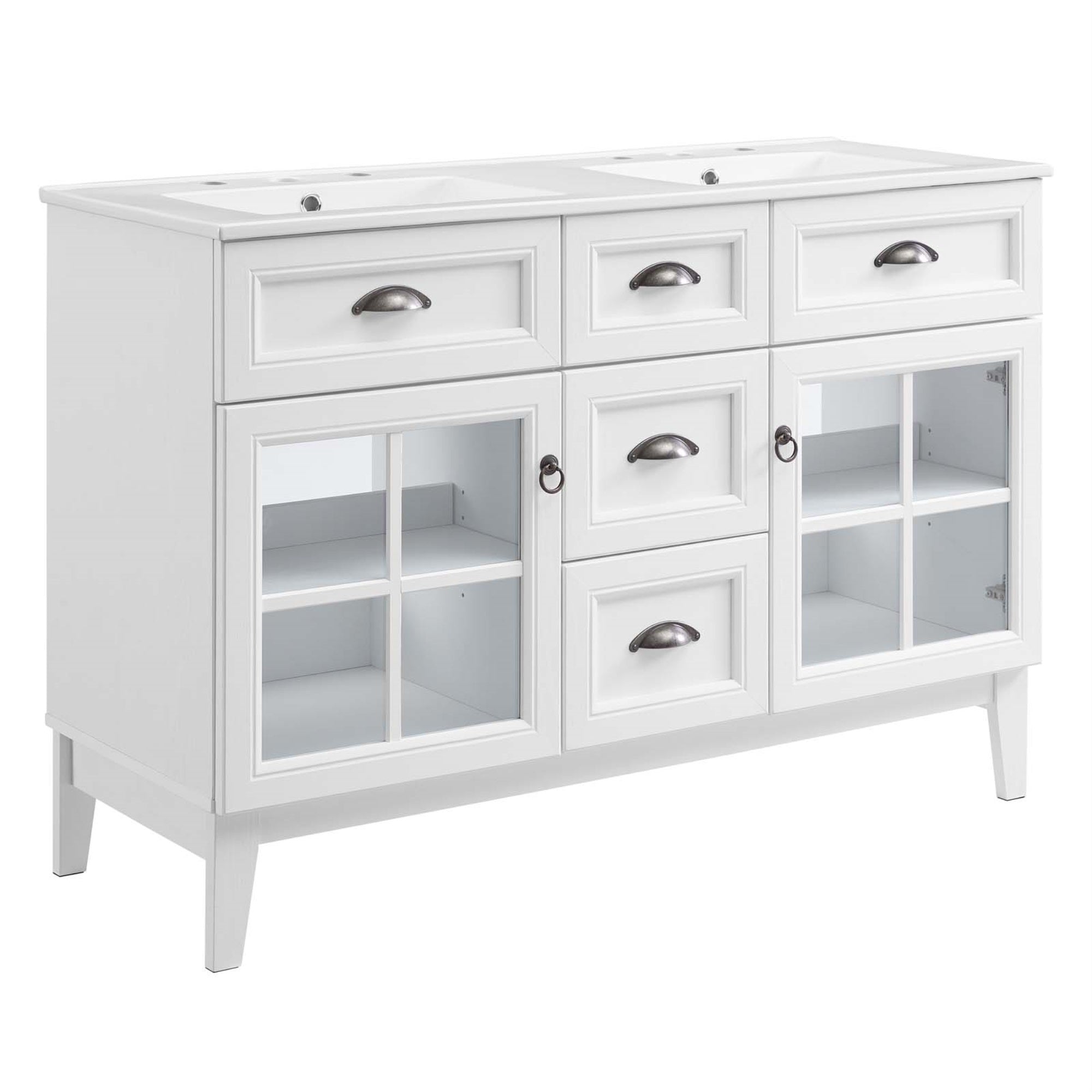 Isle 48'' Double Bathroom Vanity Cabinet