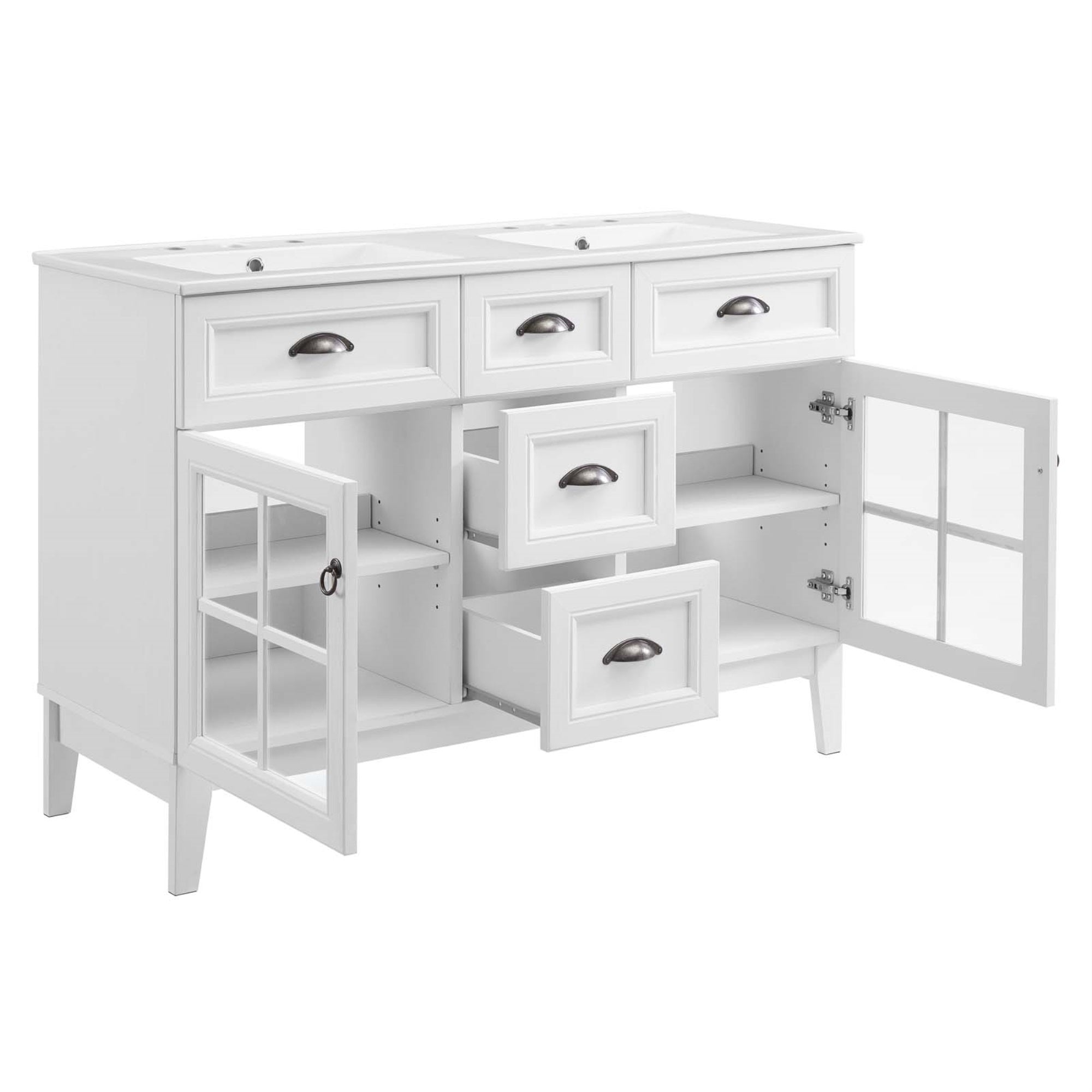 Isle 48'' Double Bathroom Vanity Cabinet