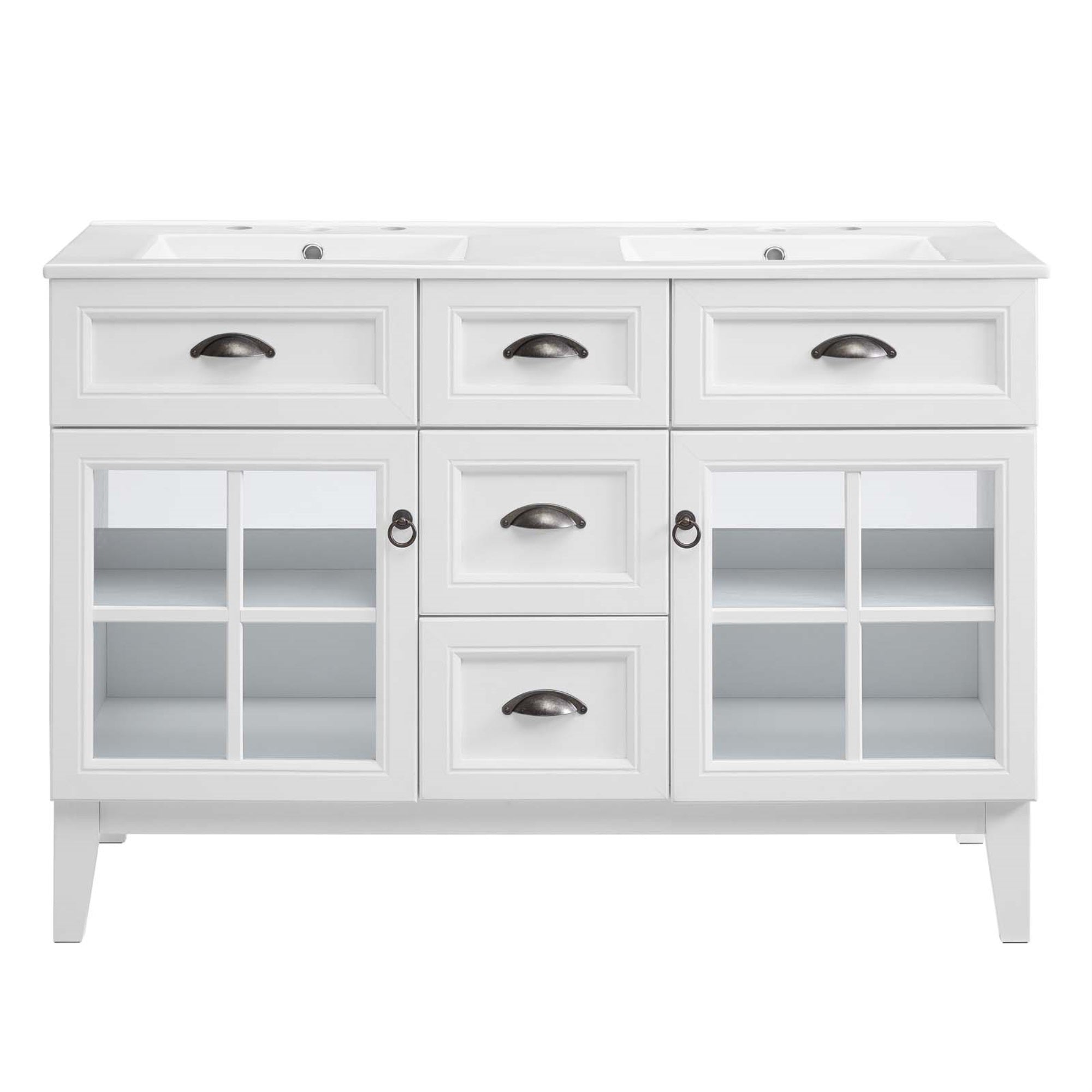 Isle 48'' Double Bathroom Vanity Cabinet