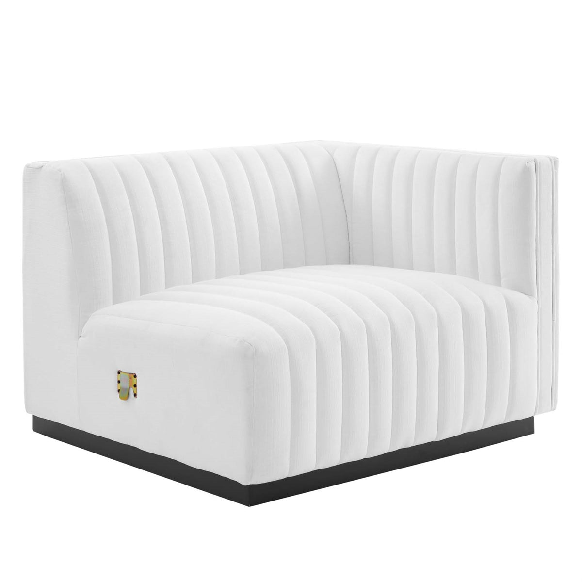 Conjure Channel Tufted Upholstered Right-Arm Chair: Comfortable and Stylish