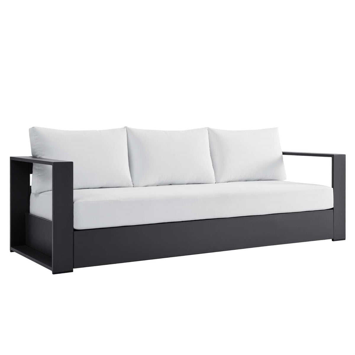 Ergode Aluminum Outdoor Patio Sofa - Contemporary Elegance, Sunproof & Water-Resistant Cushions, Easy Assembly, 993 lbs Weight C