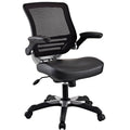 Edge Vinyl Office Chair  Black