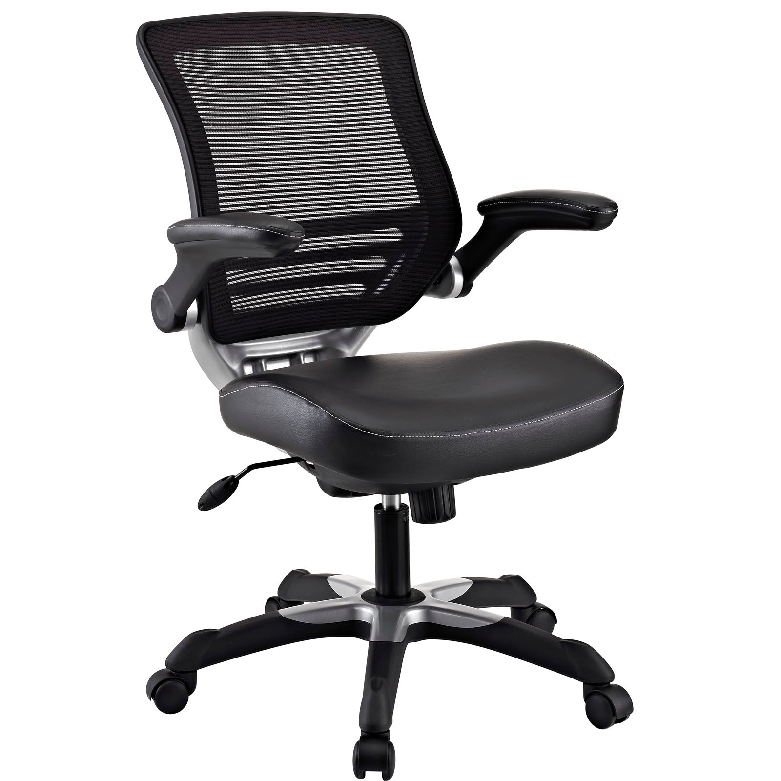 Edge Vinyl Office Chair  Black